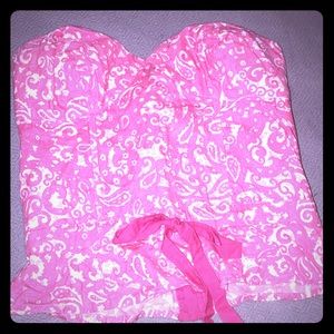Plenty pink bustier top